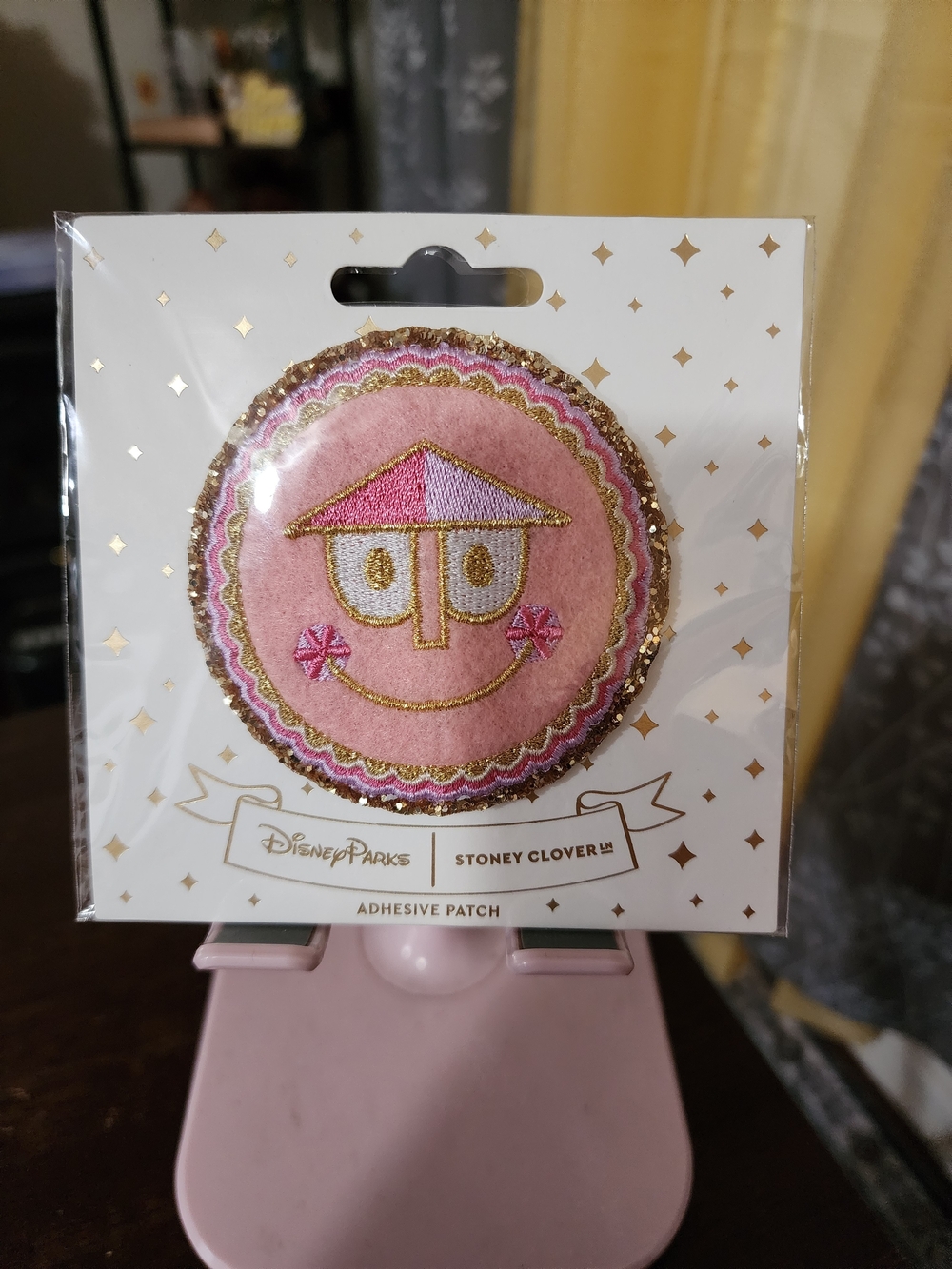 Stoney Clover Lane Pink & Gold Carousel Patch